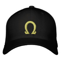 omega embroidered hats