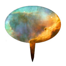 Omega / Swan Nebula (Hubble Telescope) Cake Picks
