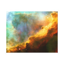 Omega / Swan Nebula (Hubble Telescope) Gallery Wrap Canvas