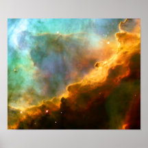 Omega / Swan Nebula (Hubble Telescope) Posters