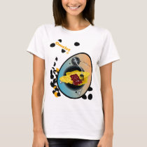 egg, omelet, hiphop, turntable, pop, illustration, funny, graphics, humorous, cool, music, club, design, street, rock, grafitti, art, vintage, cute, food, hip-hop, house-music, techno, hip hop, house music, music genres, Shirt with custom graphic design