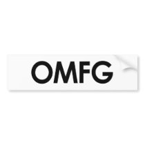 Omfg bumper stickers