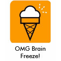 OMFG Ice Cream, OMG Brain Freeze! t-shirts