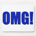 OMG! blue mousepad