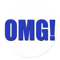 OMG! blue stickers