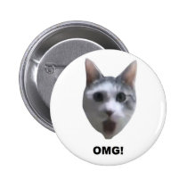 OMG CAT! (what has he seen?) buttons