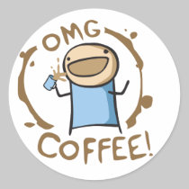 OMG Coffee stickers