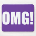 OMG! (dark) mousepad mousepad