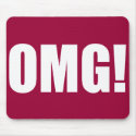 OMG! (dark) Mousepad mousepad