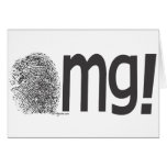 omg fingerprint text cards