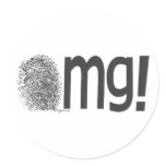 omg fingerprint text stickers