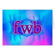 OMG! fwb Greeting Cards