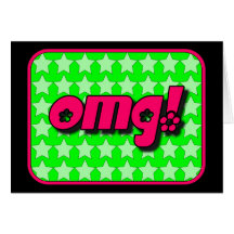 OMG! Greeting card
