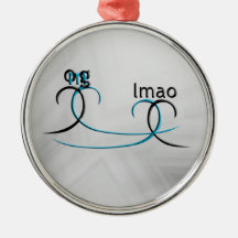 OMG! lmao Christmas Ornaments