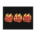 OMG LOL BBQ POSTCARDS