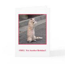 OMG:  Not Another Birthday! Greeting Card