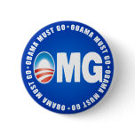 OMG Obama Must Go - Anti Obama 2012 Pins