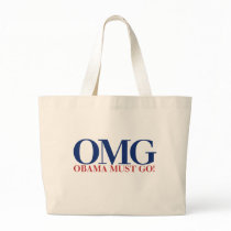 OMG Obama Must GO Canvas Bag