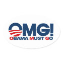 OMG! Obama Must Go sticker