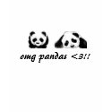 omg pandas <3!! t-shirts