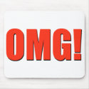 OMG! red mousepad