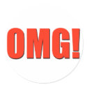 OMG! red sticker