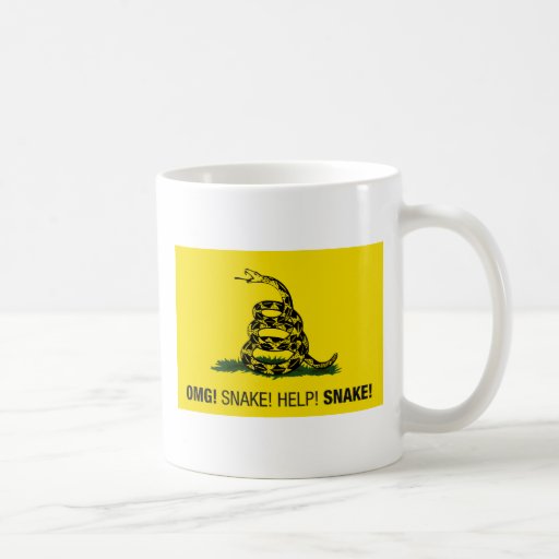 OMG! Snake! coffee mug