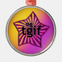 OMG! tgif Christmas Tree Ornaments