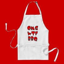 OMG WTF BBQ aprons