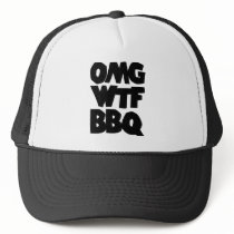 OMG WTF BBQ Barbeque Hats
