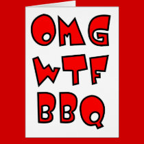 OMG WTF BBQ cards