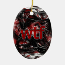 OMG! wtf Christmas Tree Ornament