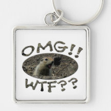 OMG WTF Gopher Key Chain