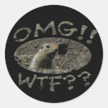 OMG WTF Gopher; Sassy Sticker