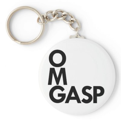 OMGasp Key Chain by TimeStop funny chain text messages. OMGasp Key Chain by TimeStop