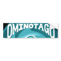 OminOtagO Blue Swirl bumper stickers by ominotago OminOtagO Blue Swirl bumper stickers