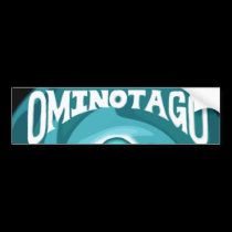 OminOtagO Blue Swirl bumper stickers