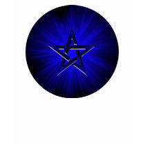 Ominous Blue Pentagram T-Shirt