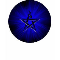 Ominous Blue Pentagram T-Shirt