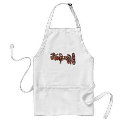 OmManiPadmeHum Aprons by luke_orb
