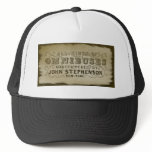 Omnibuses Altered Art Vintage Ad Hat
