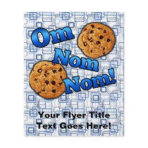 #OmNomNom, Cookie Lover Blue and White Flyers