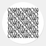 OMNOMNOMNOM 1 White stickers