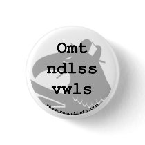Omt Ndlss Vwls 1.25" Button
