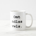 Omt Ndlss Vwls Mug
