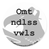 Omt Ndlss Vwls Sticker