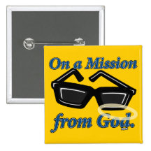 On a Mission from God Pin