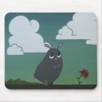On a plain mouse pad mousepads