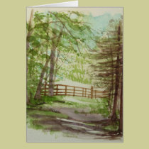 "On a Walk in the Woods" Northumberland, England cards