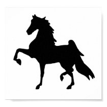 On Canvas Saddlebred silhouette posters